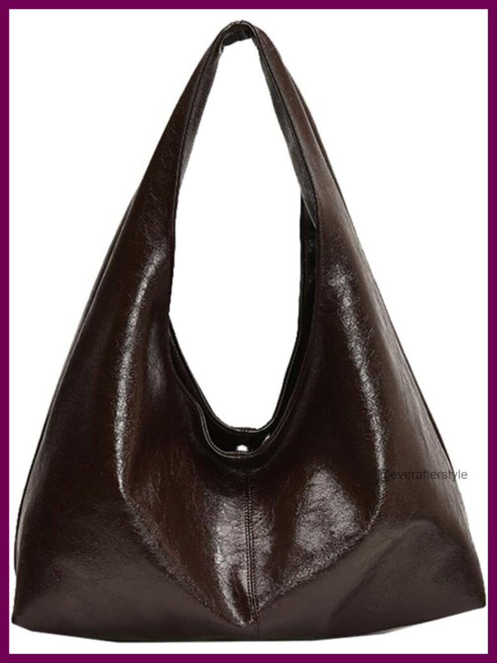 Slouchy Hobo Bag Large Tote Faux Leather Women Work Travel